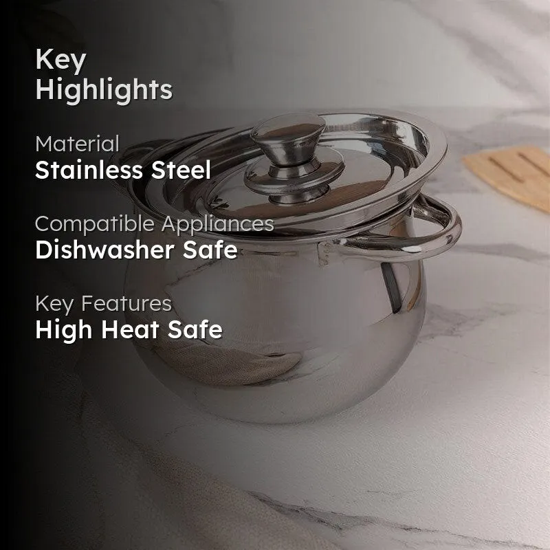 Suka Handi With Lid - 1700 mL / 6 Inches media 2