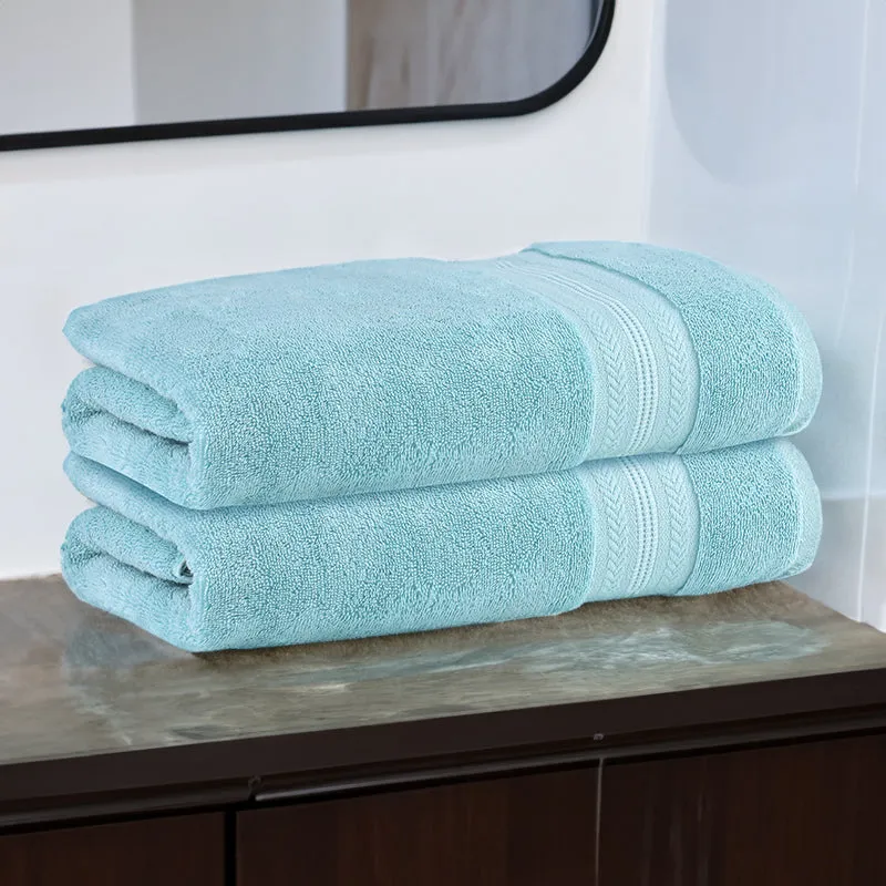 Reign Bath Towel (Blue) - Set Of Two media 1