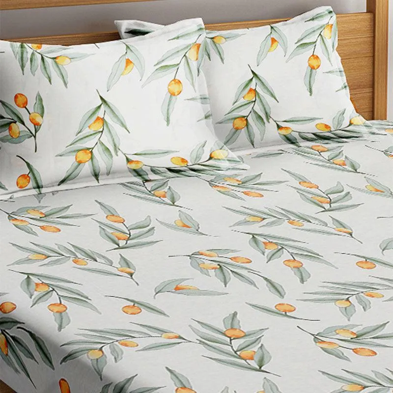 Cohen Floral Cotton Bedsheet - 210 TC media 4