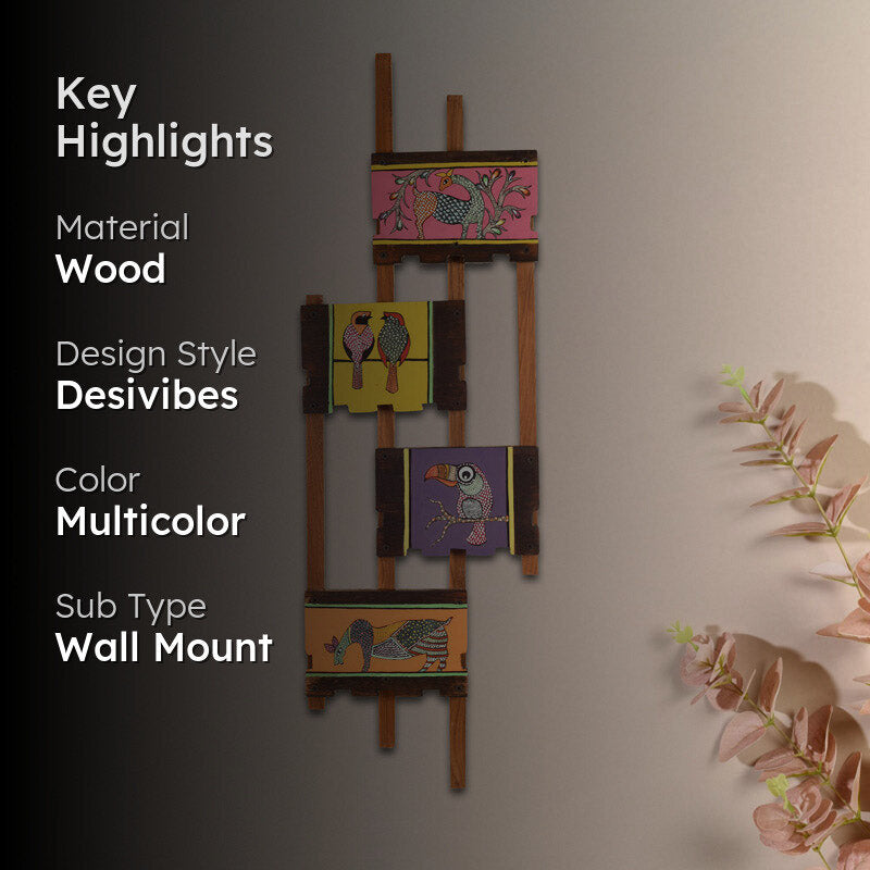 Inesh Handcrafted Wooden Wall Accent media 2