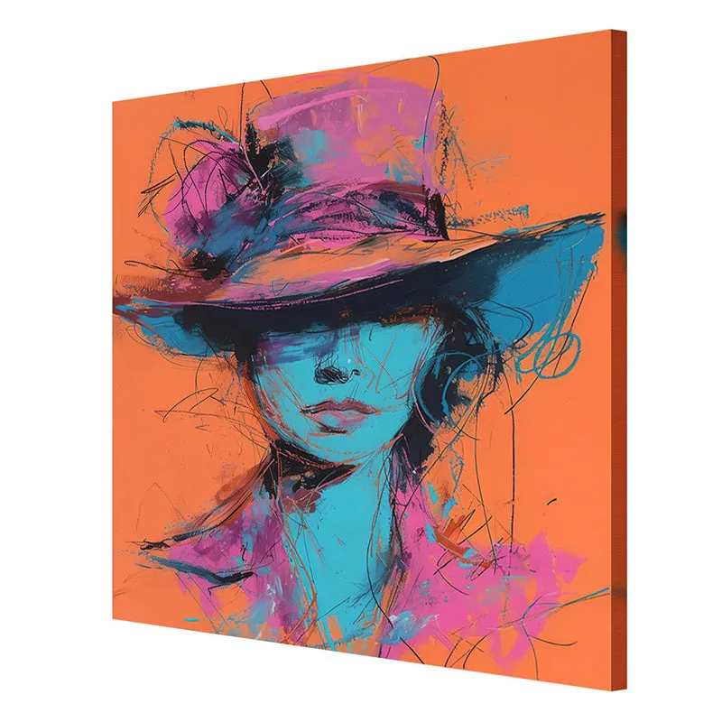 Woman With A Hat Wall Painting media 6