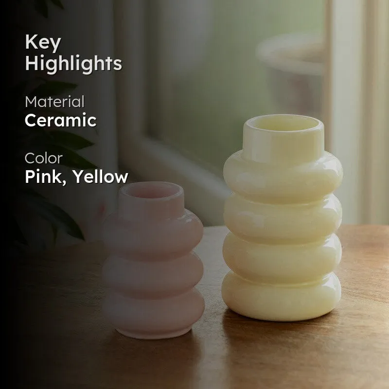 Nova Ceramic Vase - Set Of Two media 2