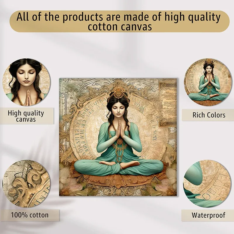 Padma Meditation Canvas Wall Art - Set Of Four media 5