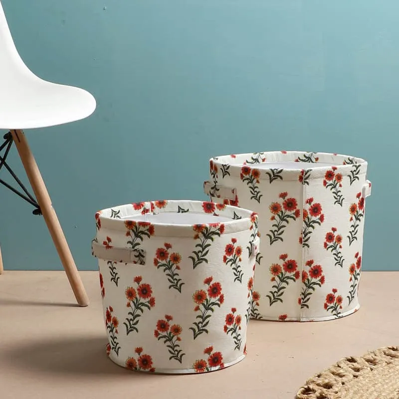 Blossom Space Laundry Basket - Set Of Two media 1