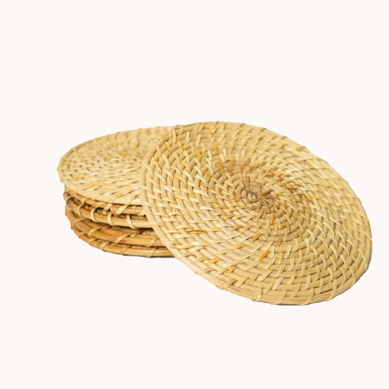 Vrita Twist Rattan Table Mat - Set Of Six media 3