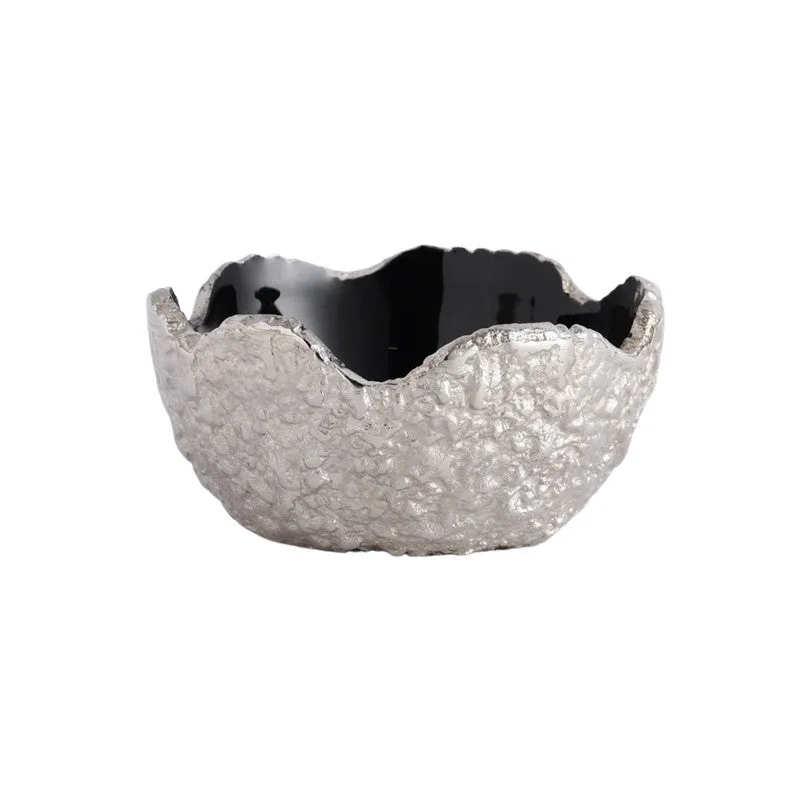 Elegant Trio (Silver) Snack Bowl with Tray - Four Piece Set media 6