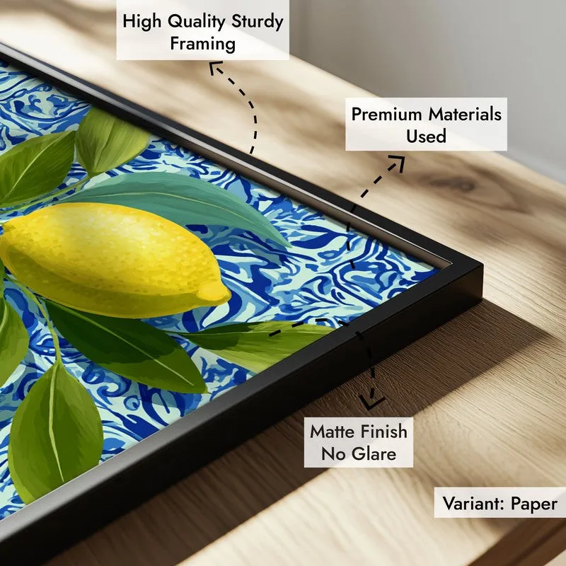 Citrina Canvas Wall Painting - Black Frame media 6