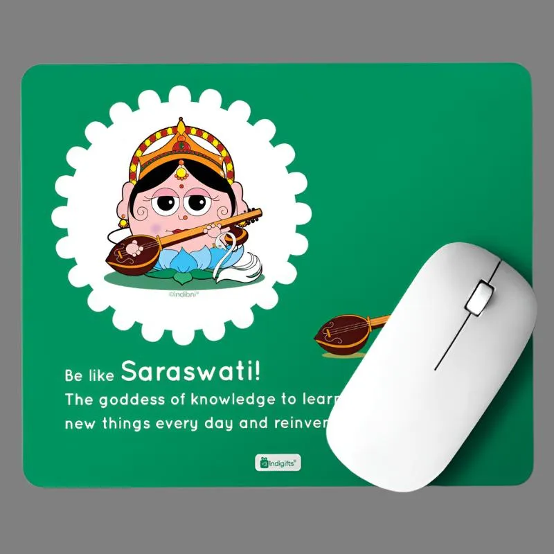 Whimsy Cute Saraswati Mouse Pad media 1