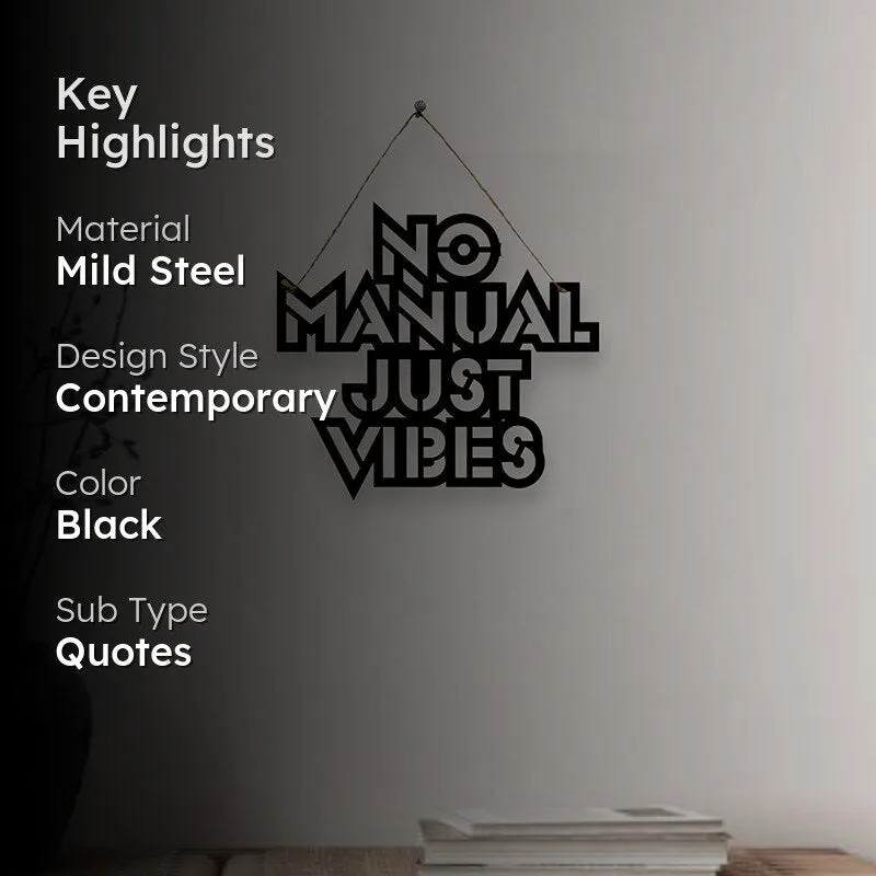 No Manual Mild Steel Wall Accent media 2