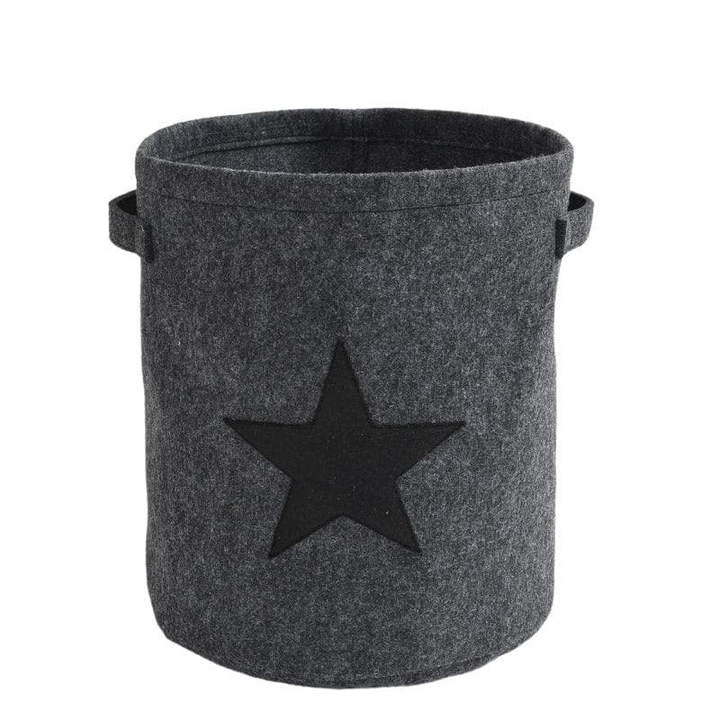 Starry Felt Laundry Basket media 3