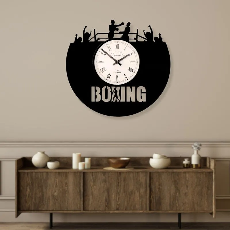 Boxing Steel Analog Wall Clock media 3