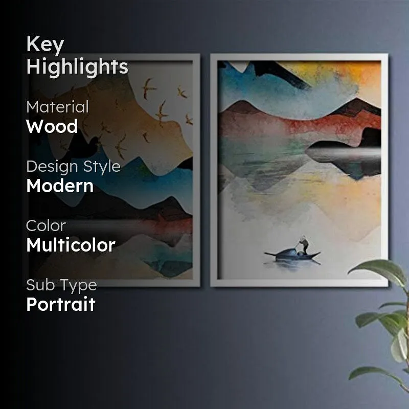 Mountainscapes Wall Art - Set Of Two media 2