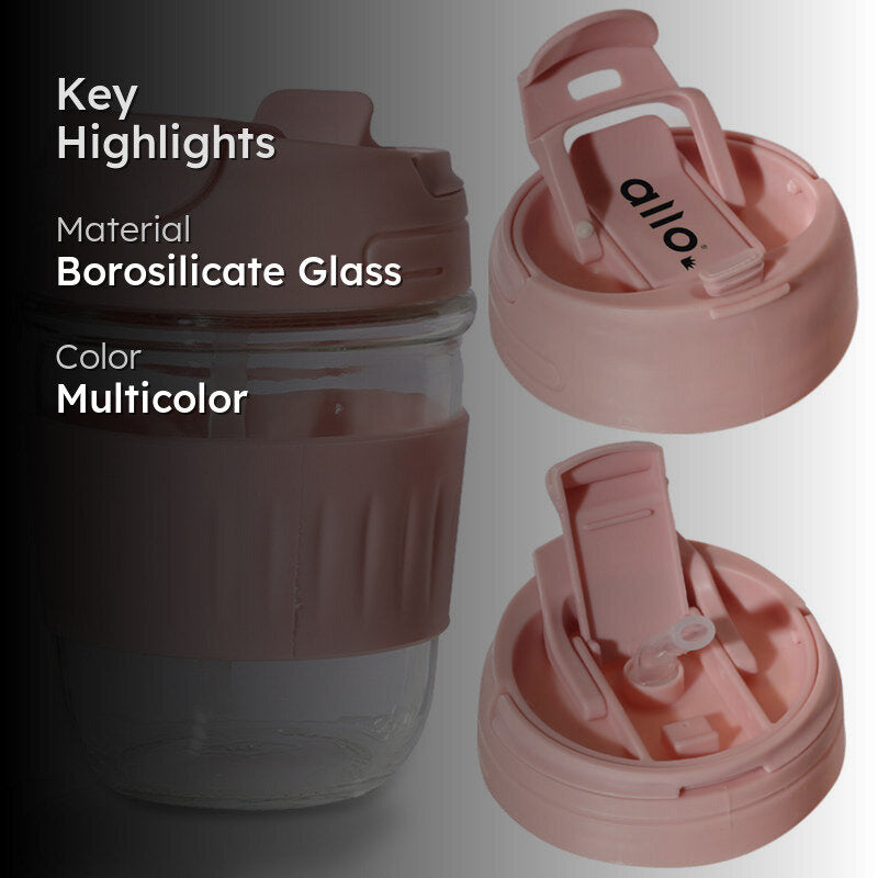 Lazo Glass Sipper - Light Pink image 2
