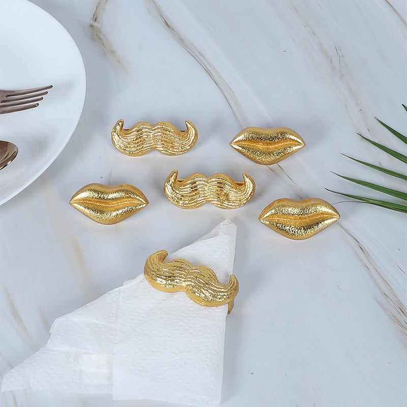 Twist & Pout Napkin Ring - Set Of Six media 4
