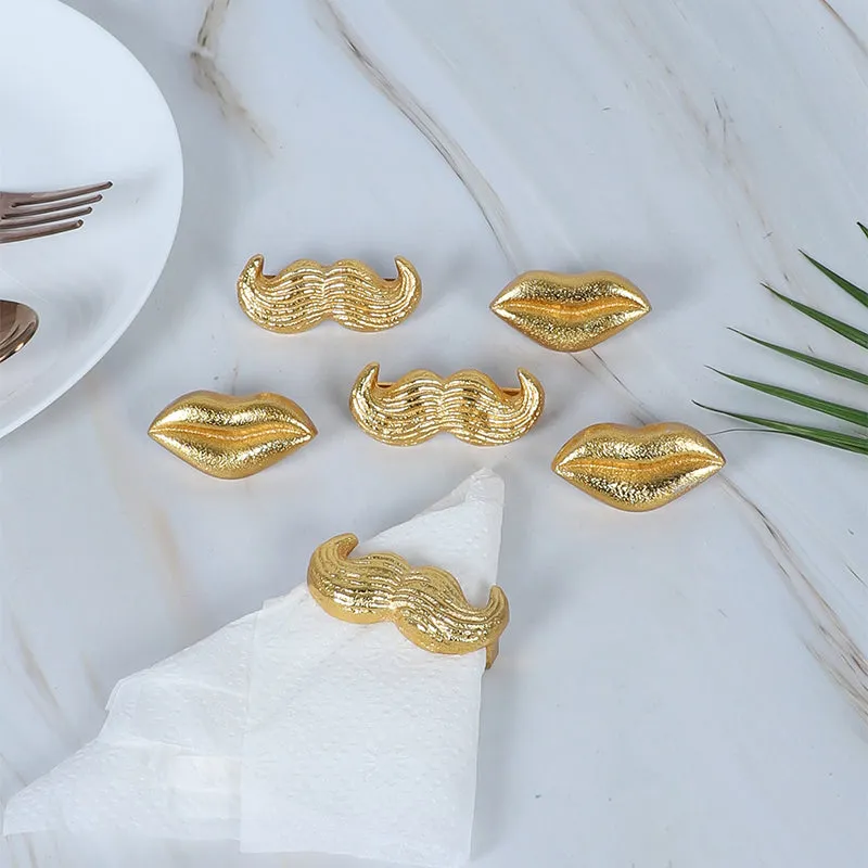 Twist & Pout Napkin Ring - Set Of Six media 4