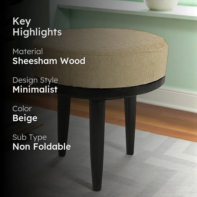 Laxor Sheesham Wooden Bench - Beige media 2