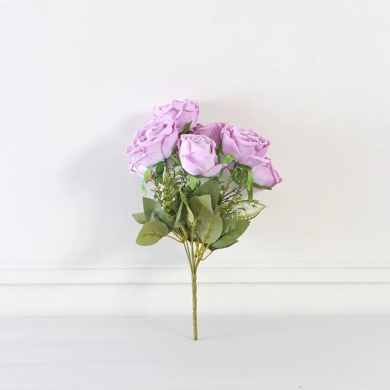 Petaluxe Rose Fabric Artificial Flower - Lilac media 8