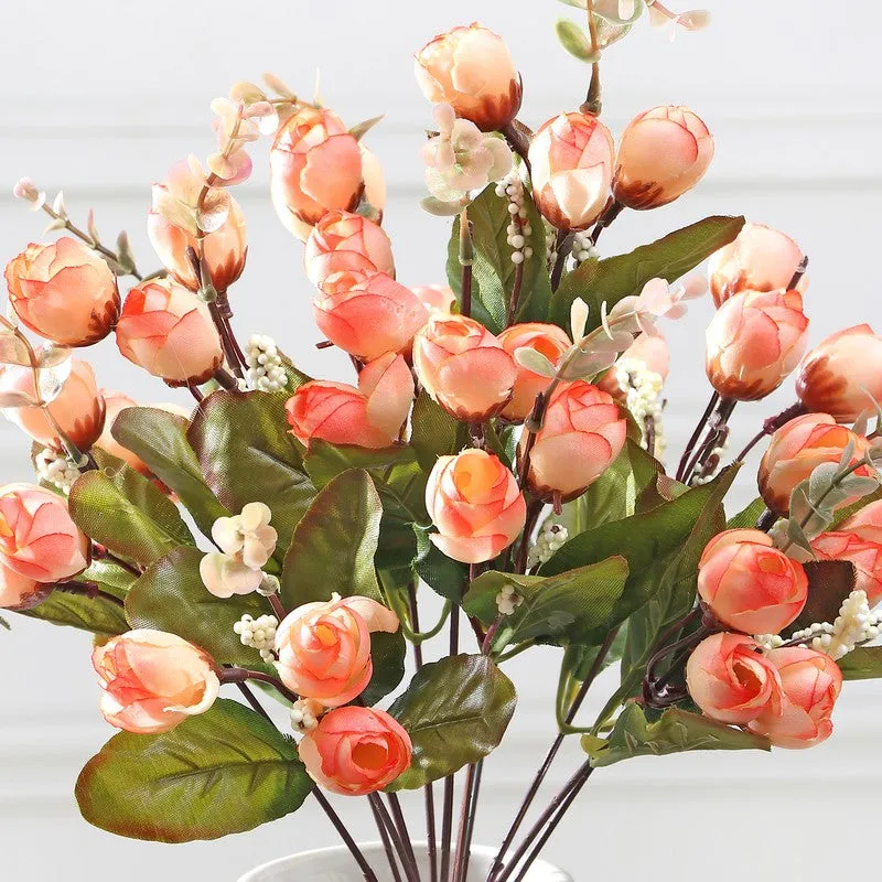 Cross Mini Rose Artificial Flowers - Orange media 5