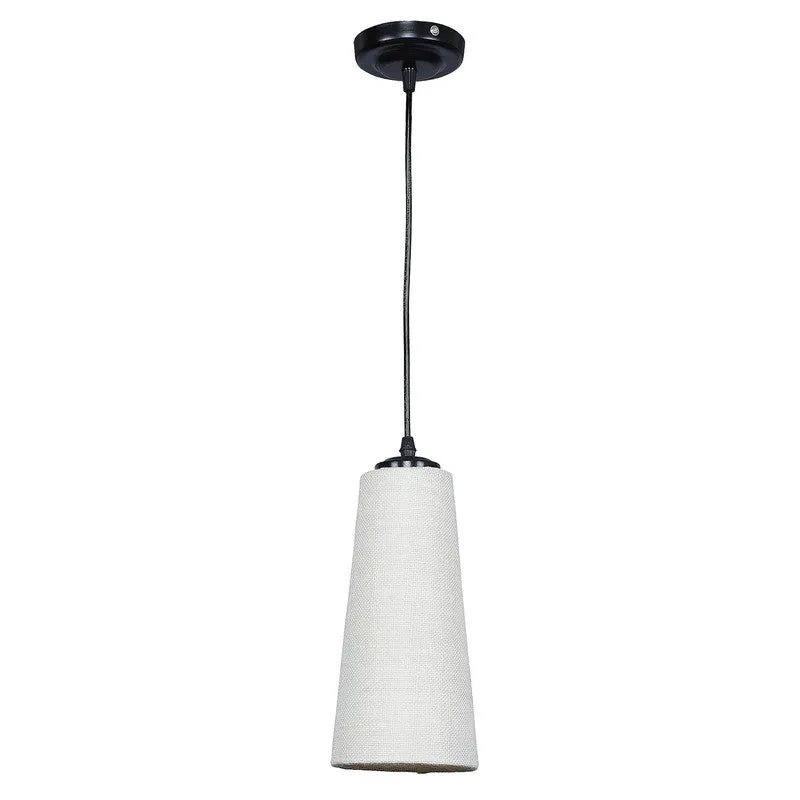 Solarae Metal & Cotton Ceiling Lamp - Grey media 5