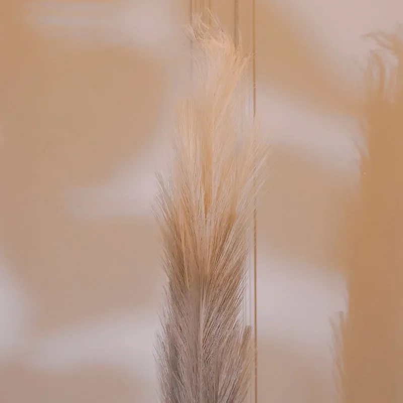 Faux Pampas Grass Stick (Grey) - 35 CM media 4