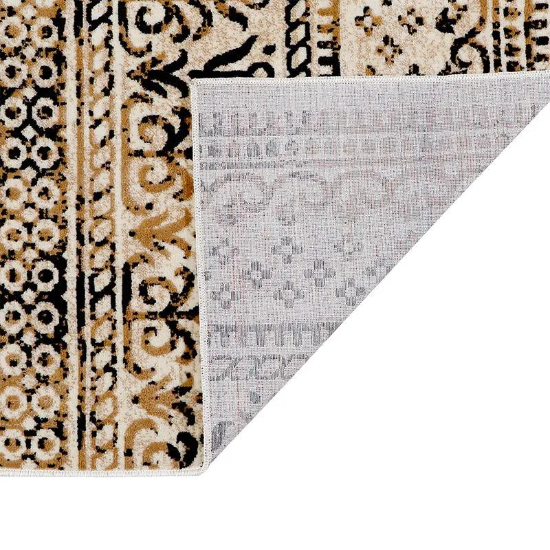 Driva Ethnic Nylon Dhurries - Beige & Black media 3