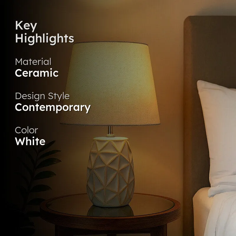 BrightHive Adaptive Ceramic Table Lamp - White media 2