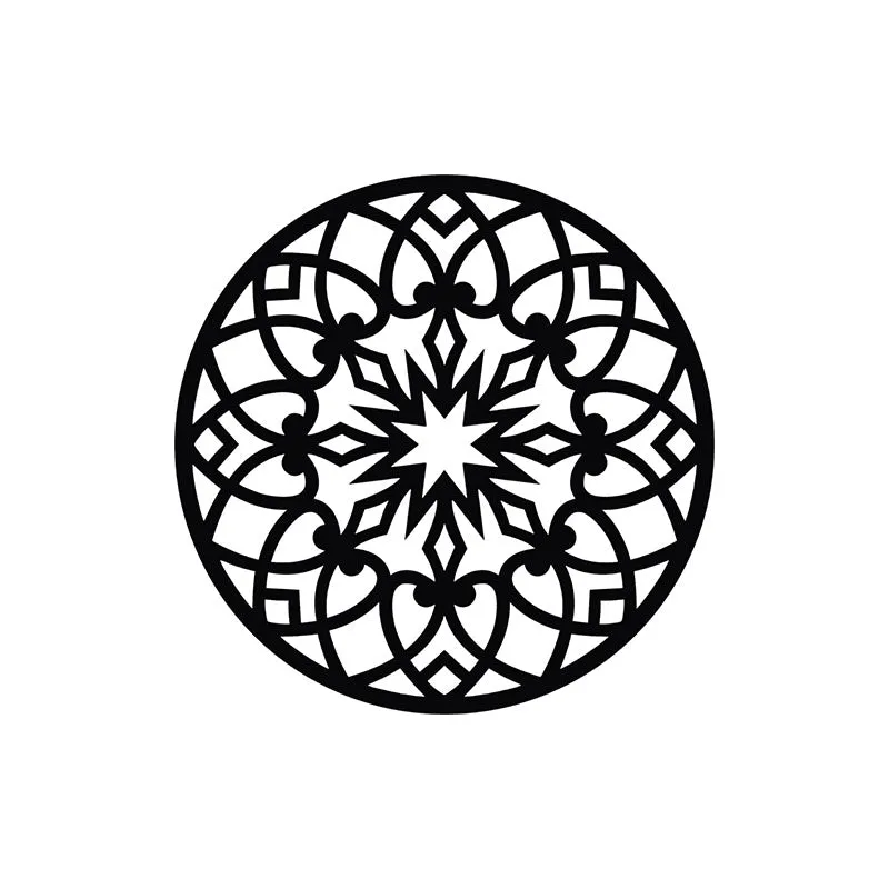 Lesa Mandala Black Iron Wall Accent media 3