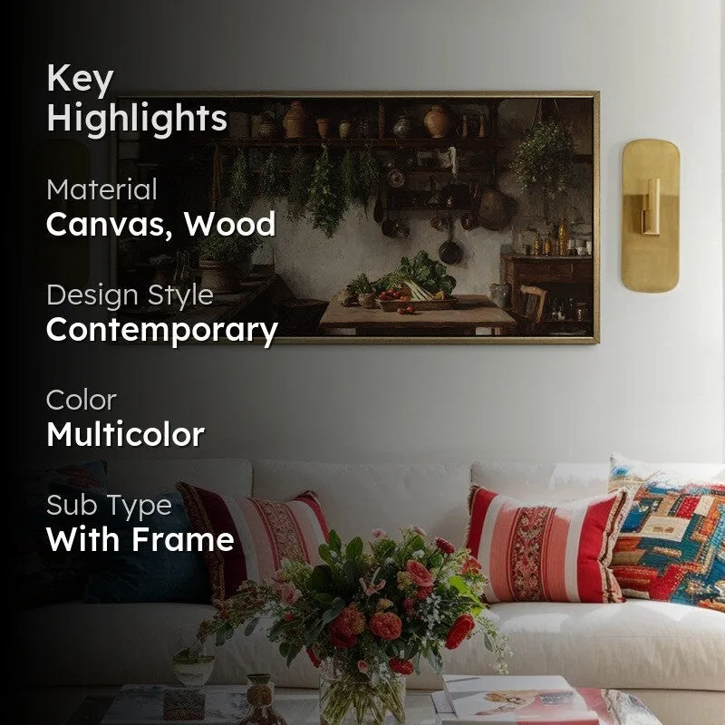 Earthen Comfort Canvas Wall Painting With Frame media 2