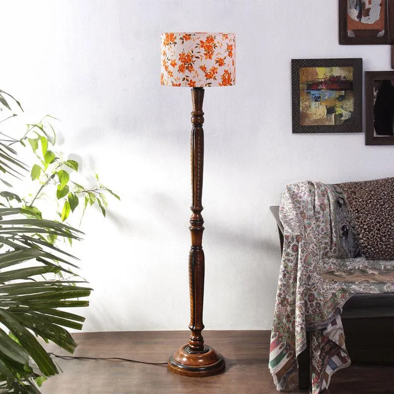 Ibis Biya Vintage Wooden Floor Lamp media 3