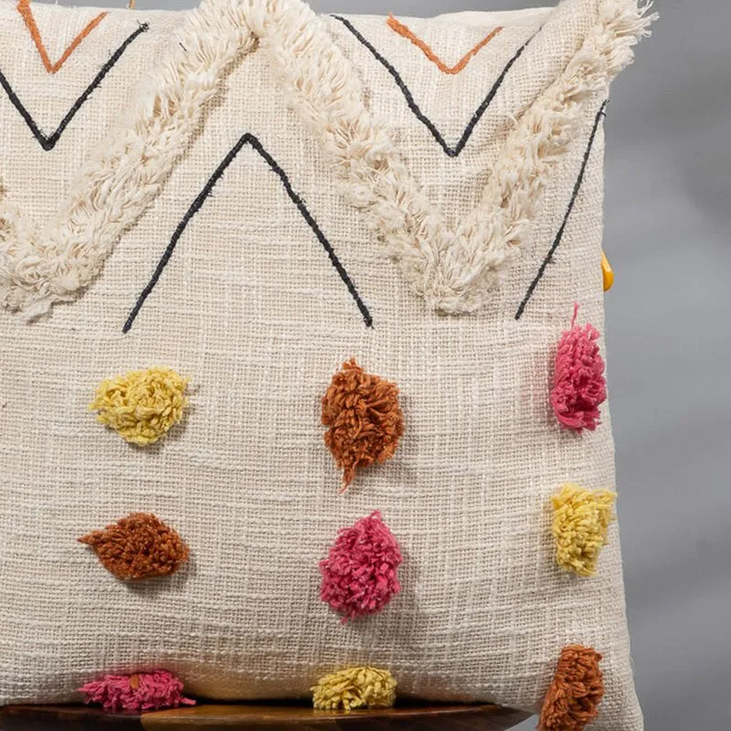 Pom Pom Touch Tufted Cushion Cover media 6