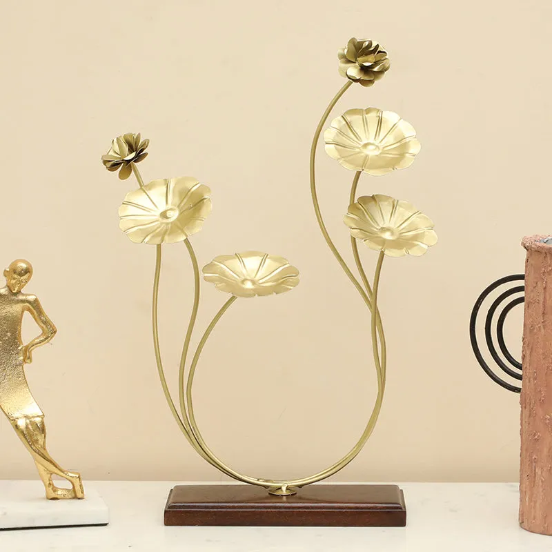 Neo Bloom Metal & Wood Showpiece media 1