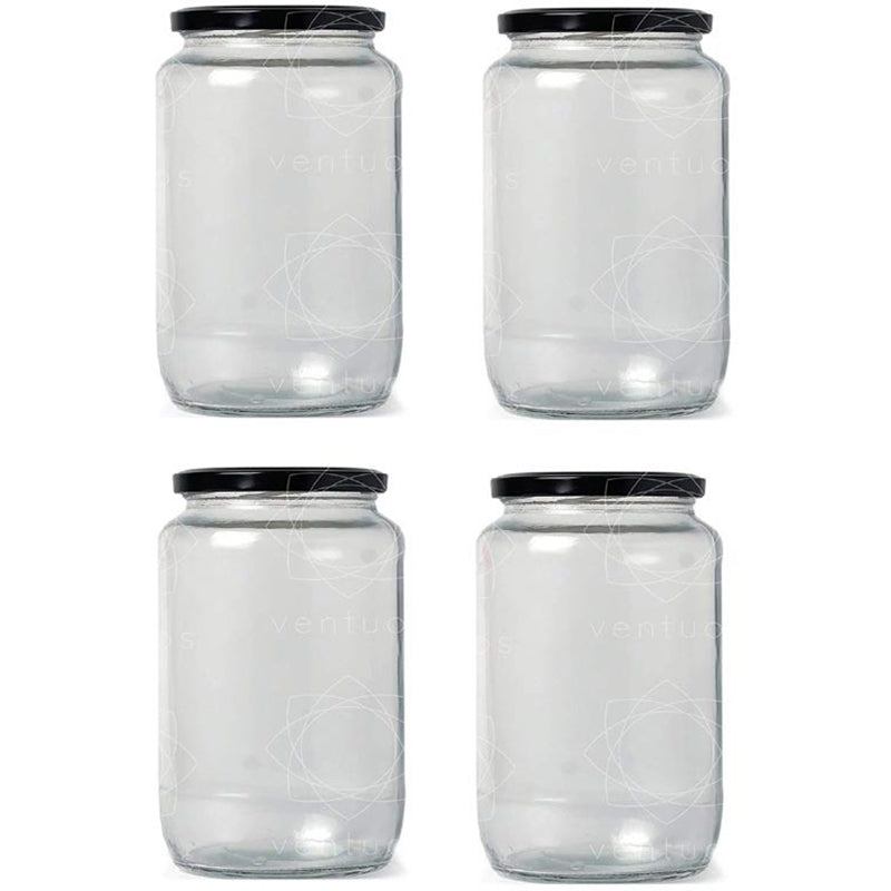 Nuala Airtight Storage Jar ( 1000 mL Each) - Set Of Four media 4