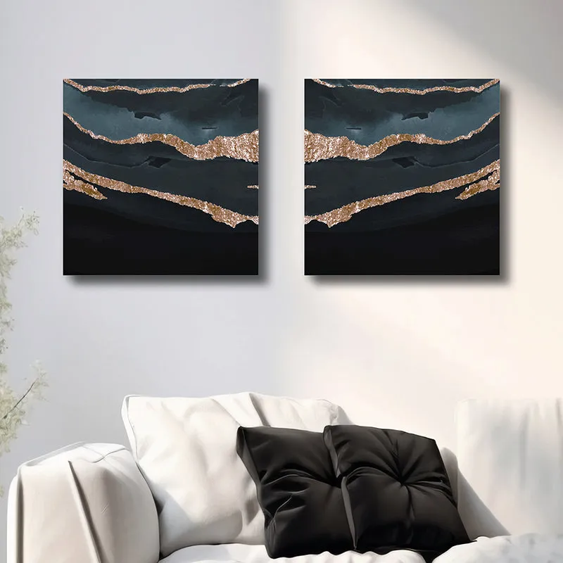 Stria Of Glitter Canvas Wall Art - Set Of Two media 5