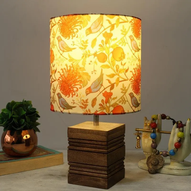 Bloom Cube Fabric Table Lamp - Multicolor media 1