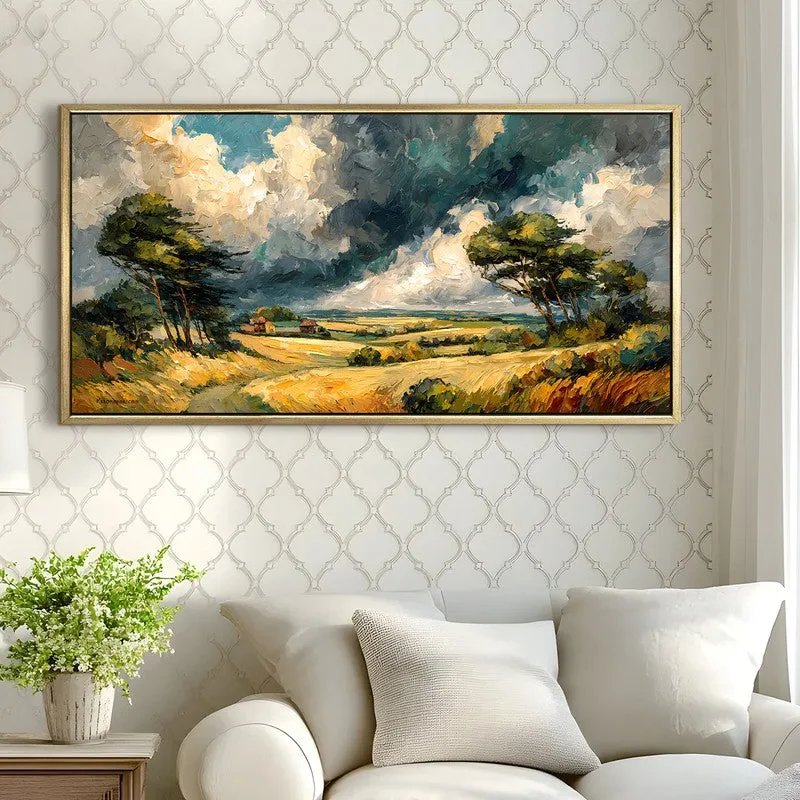 Windward Fields Canvas Wall Painting With Frame media 4