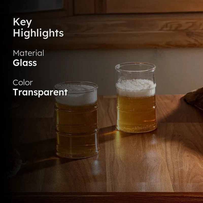 Drosin Beer Glass(350 mL) - Set Of Two media 2