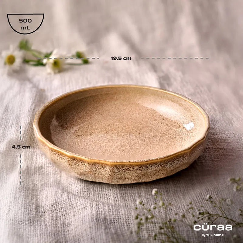 Cüraa By YFL Home Rustic Facet & Flow Serving Bowl - 650 mL media 7