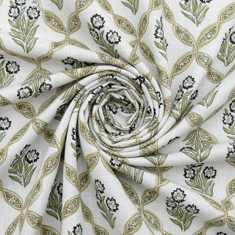 Malati Cotton Bedsheet (Dark Grey, Light Yellow) - 180 TC media 5