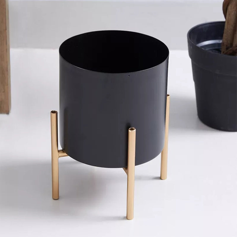 Ashiya Planter With Stand - Black media 5