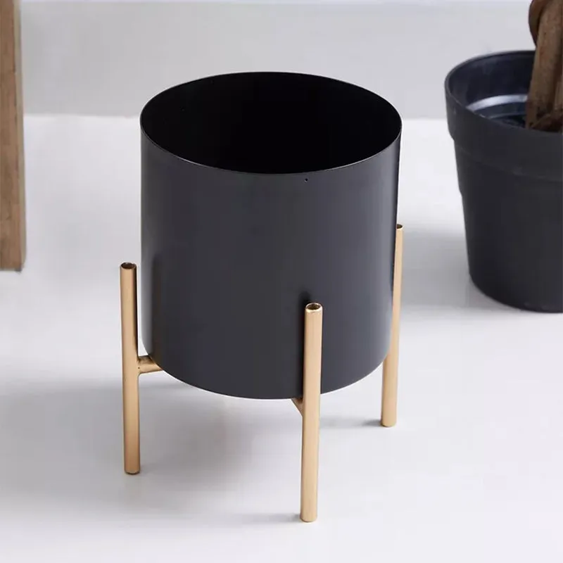 Ashiya Planter With Stand - Black media 5