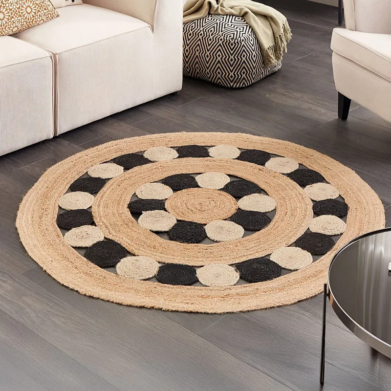 Knot Petals Braided Jute Area Rug media 3