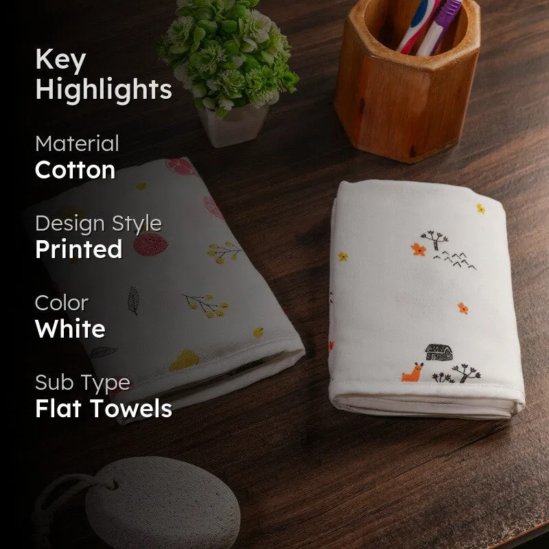Warmkins Fruit Print Cotton Kids Bath Towel - Set of Two media 2
