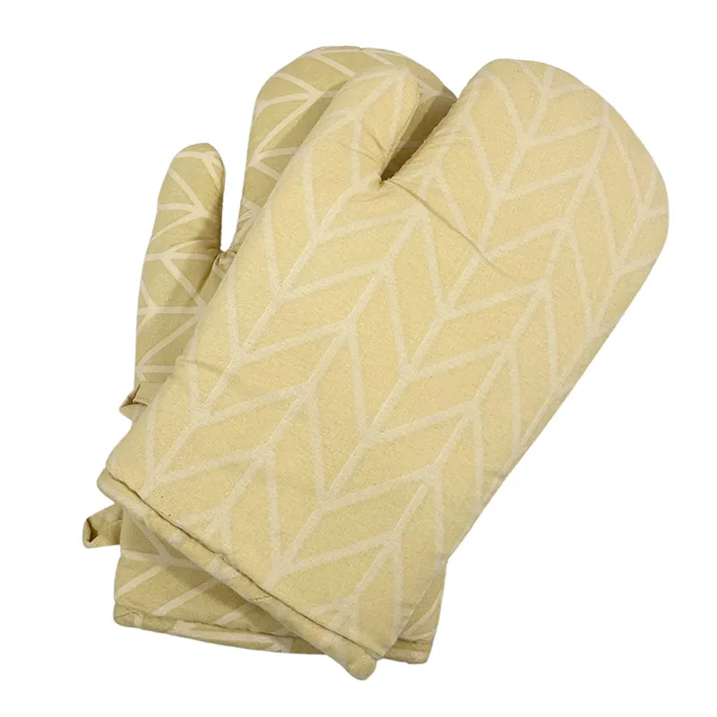 Swayam Chevron Grip Kitchen Gloves (Beige) - Set Of Two media 6