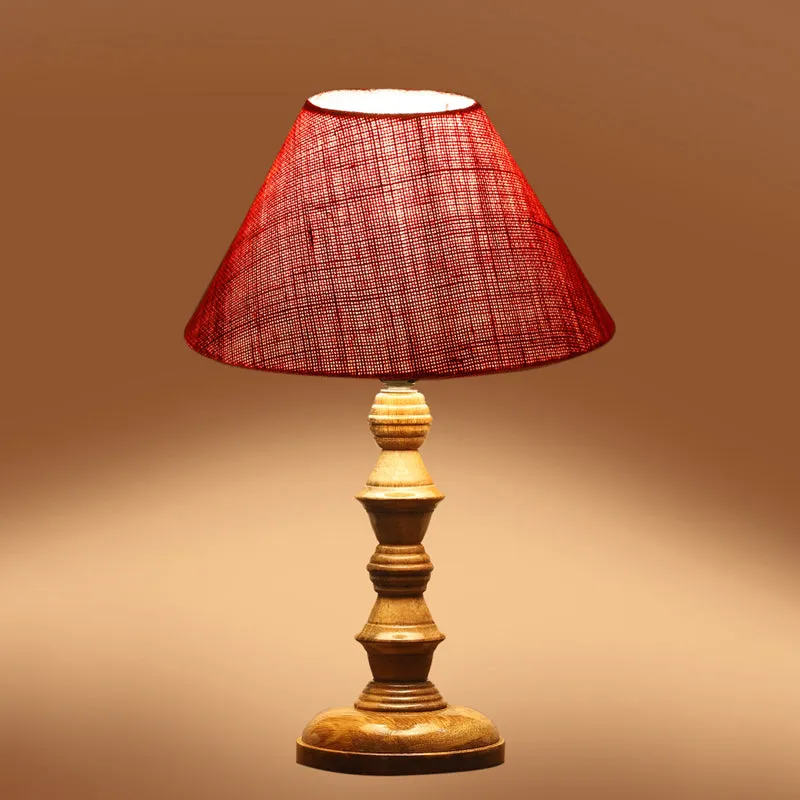 Sienna Timber Wooden Table Lamp - Pink media 5