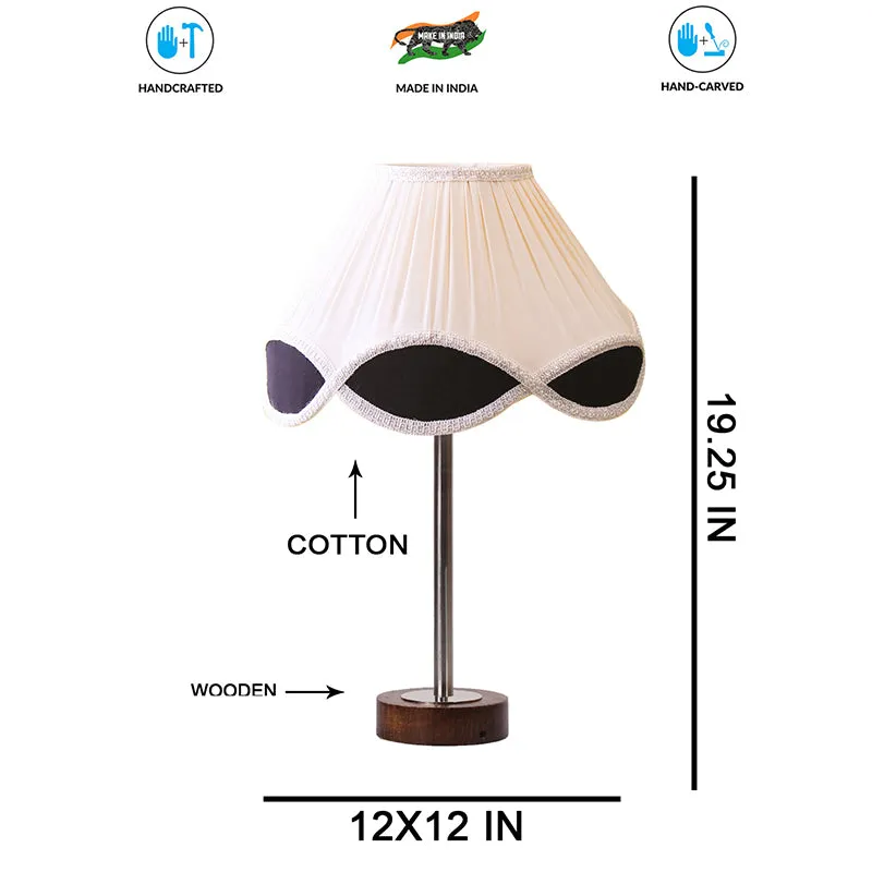 Valenica Rodin Wooden Table Lamp - Multicolor,Silver,Brown media 7