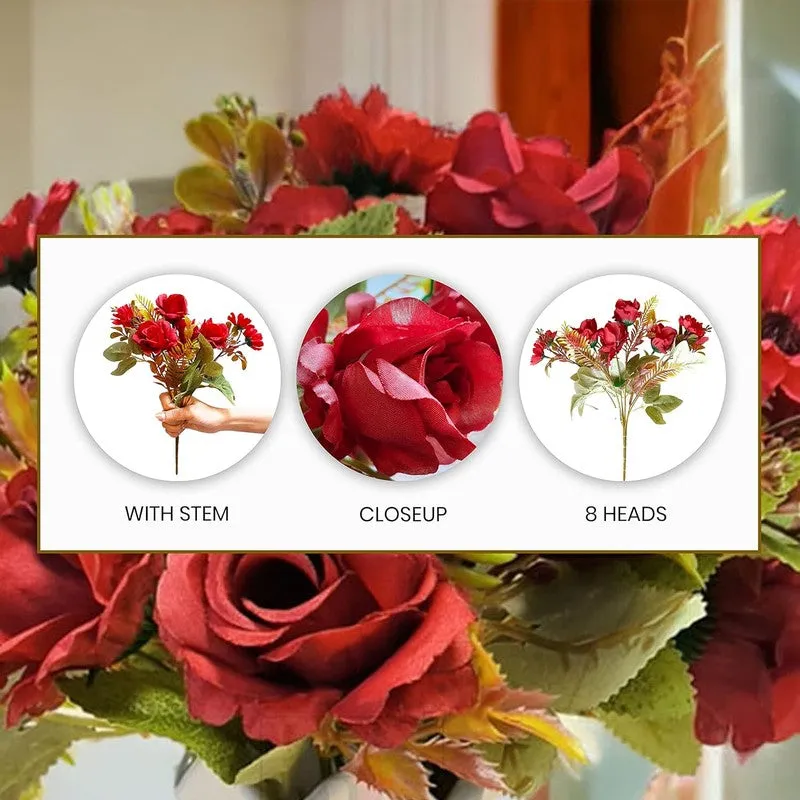 Edelle Rose Artificial Flower Sticks - Set Of Two media 5