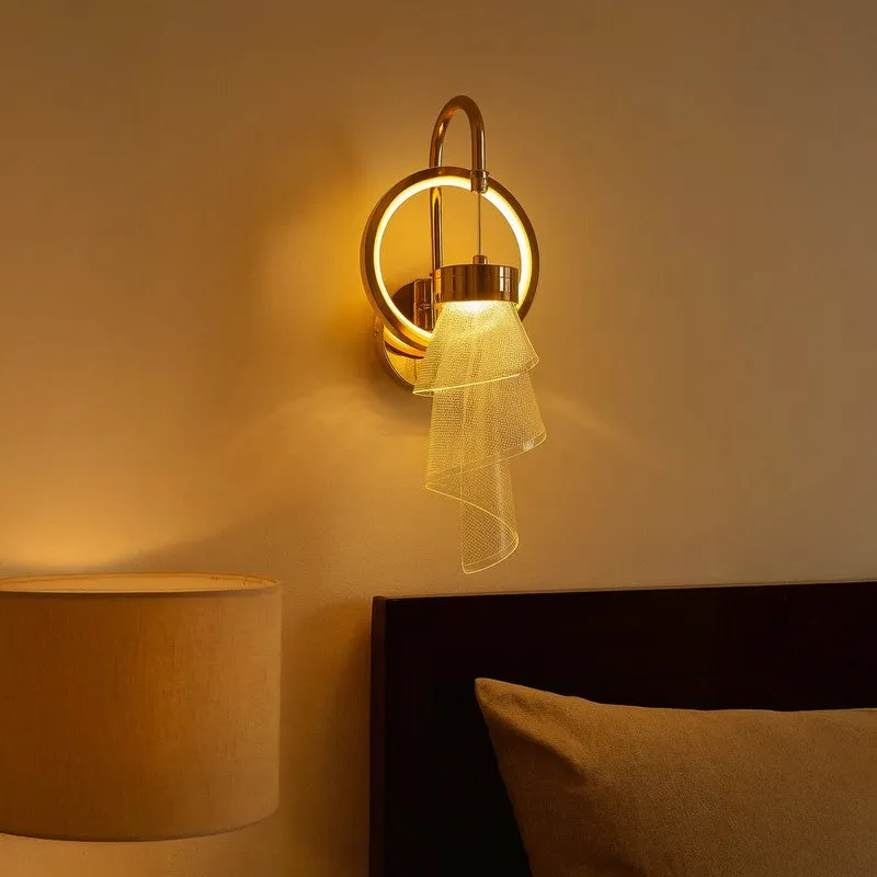 Viora Drift Brass Wall Lamp media 5