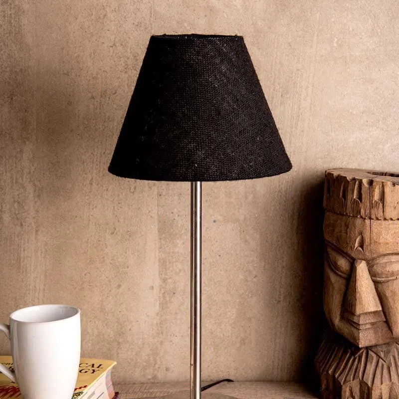 Classy Fabric Table Lamp - Black,Silver media 3