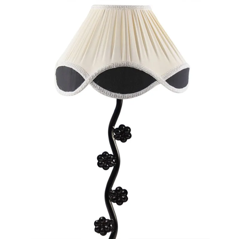 Stellarae Cotton Table Lamp With Iron Base - Ivory media 6