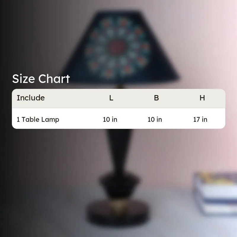 Toile Hydra Printed Iron Table Lamp - Multicolor media 5